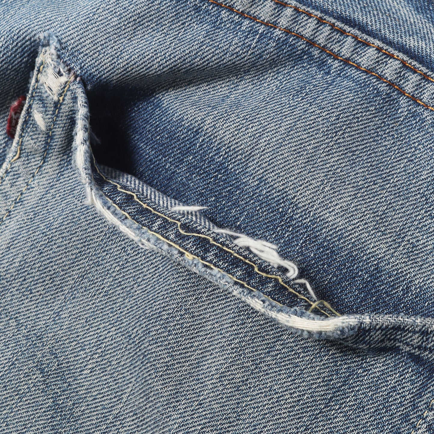 [雰囲気抜群 両耳付き] 60s 505 Big E デニムパンツ / USA製 ボタン裏刻印5