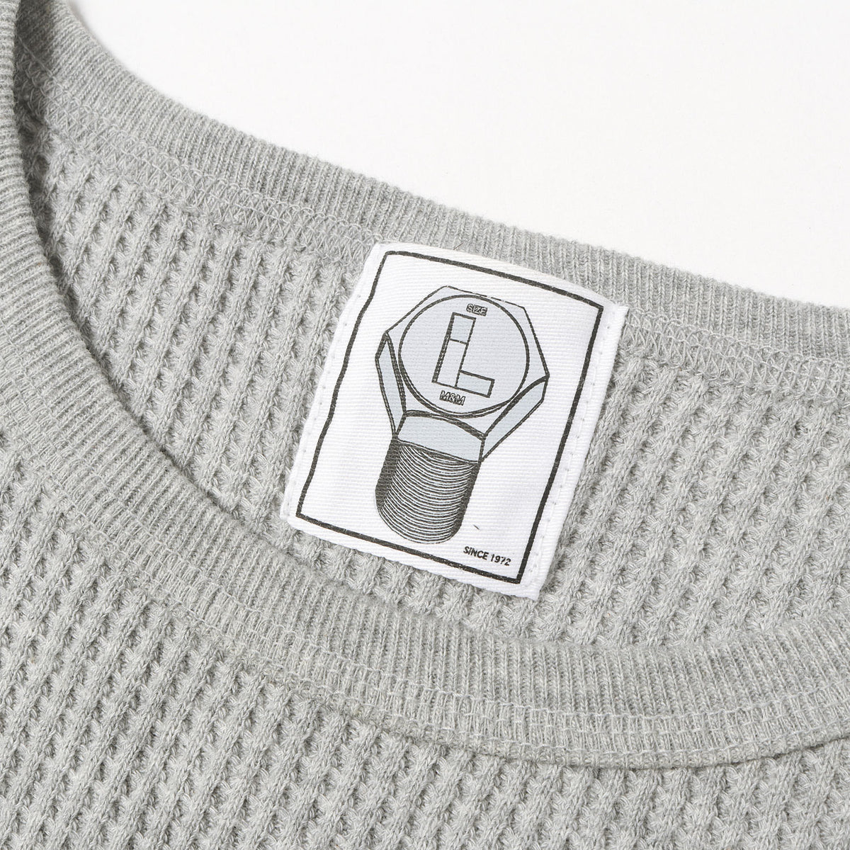 20SS ロゴプリント サーマル ロングスリーブ Tシャツ(WAFFLE L/S T-SHIRT)
