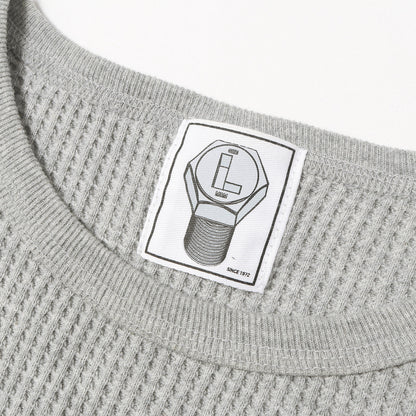 20SS ロゴプリント サーマル ロングスリーブ Tシャツ(WAFFLE L/S T-SHIRT)