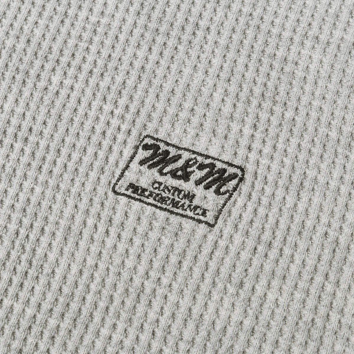20SS ロゴプリント サーマル ロングスリーブ Tシャツ(WAFFLE L/S T-SHIRT)