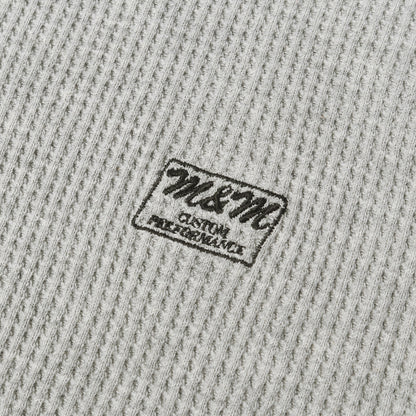 20SS ロゴプリント サーマル ロングスリーブ Tシャツ(WAFFLE L/S T-SHIRT)