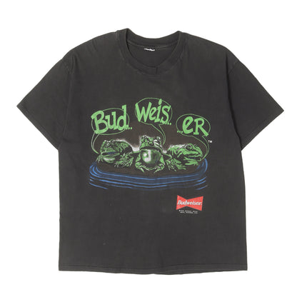 [希少モデル] 90s Budweiser 両面プリント スリー フロッグ カエル Tシャツ