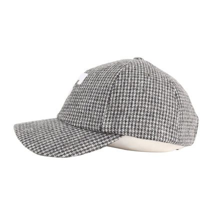 Fロゴ 千鳥格子 ウール 6パネルキャップ (TNF Logo Flannel Cap)