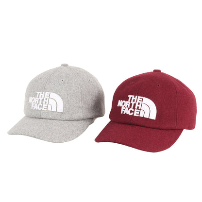 [2個セット] アップリケロゴ ウール 6パネルキャップ (TNF Logo Flannel Cap)
