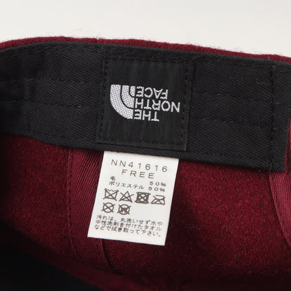 [2個セット] アップリケロゴ ウール 6パネルキャップ (TNF Logo Flannel Cap)