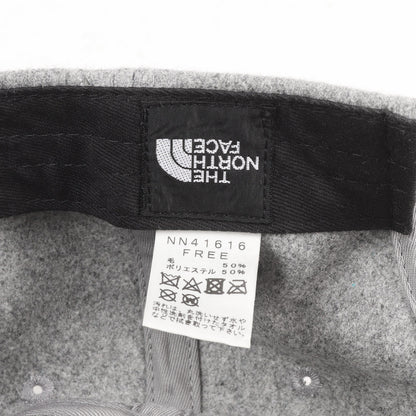 [2個セット] アップリケロゴ ウール 6パネルキャップ (TNF Logo Flannel Cap)
