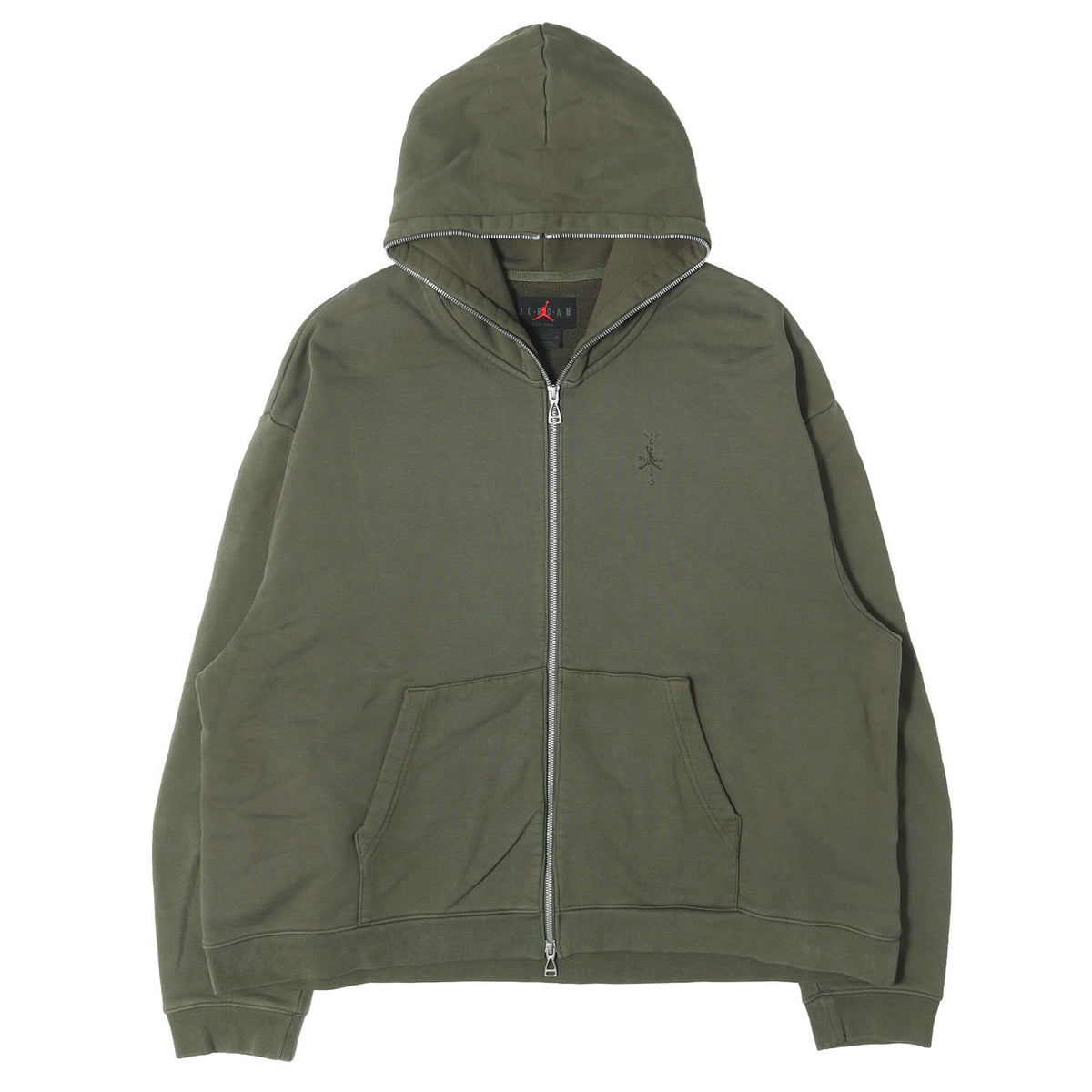 24SS ×Travis Scott JORDAN オーバーサイズ ジップ スウェットパーカー(Full-Zip Hoodie)