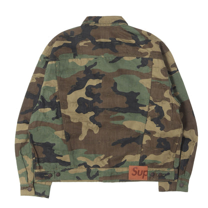 25AW ジャガードロゴ柄 デニム トラッカージャケット(Jacquard Logos Denim Trucker Jacket)