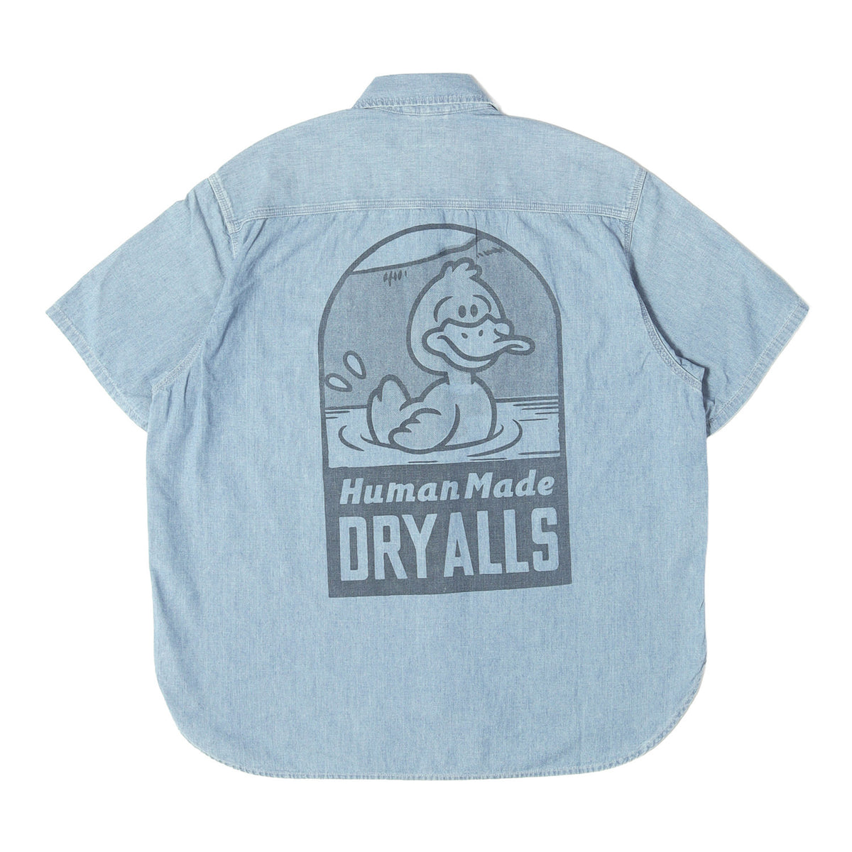 25SS ダックプリント シャンブレー 半袖シャツ(CHAMBRAY S/S SHIRT)