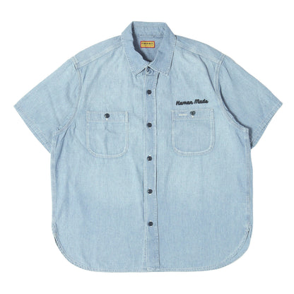 25SS ダックプリント シャンブレー 半袖シャツ(CHAMBRAY S/S SHIRT)