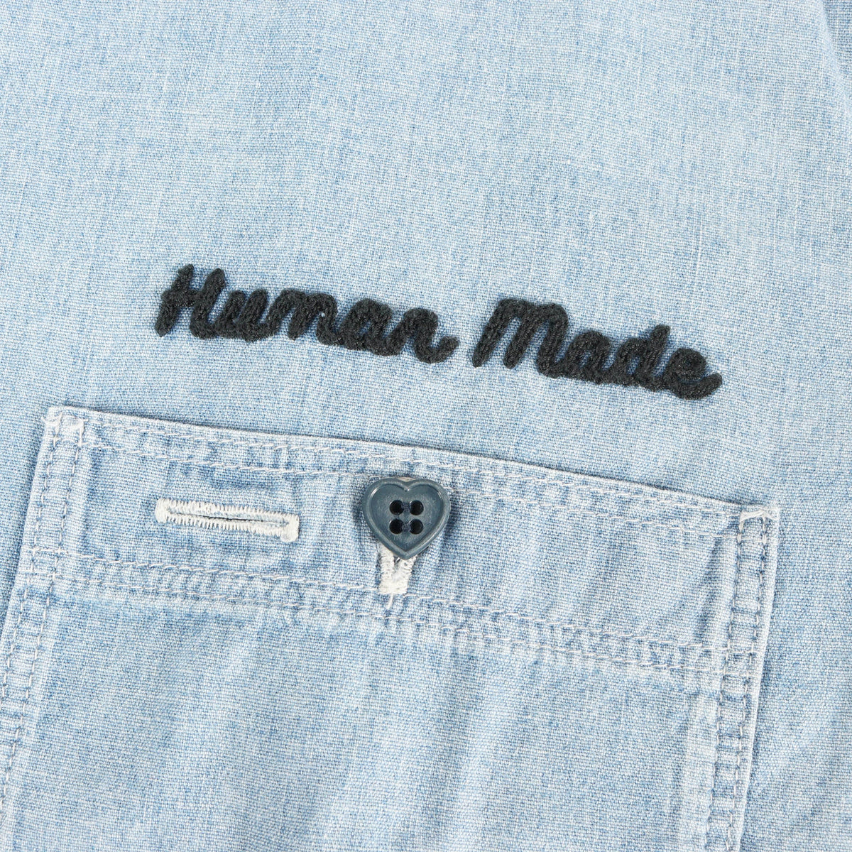 25SS ダックプリント シャンブレー 半袖シャツ(CHAMBRAY S/S SHIRT)