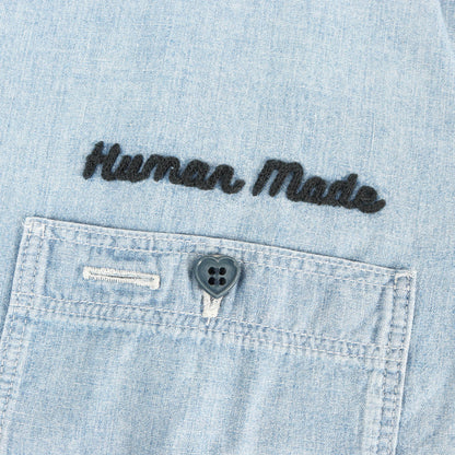 25SS ダックプリント シャンブレー 半袖シャツ(CHAMBRAY S/S SHIRT)