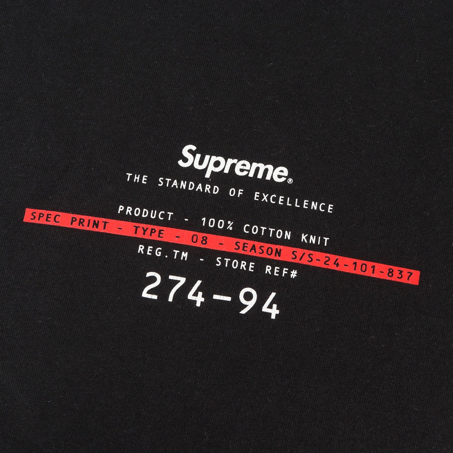 24SS スタンダード クルーネック Tシャツ(Sandard Tee)