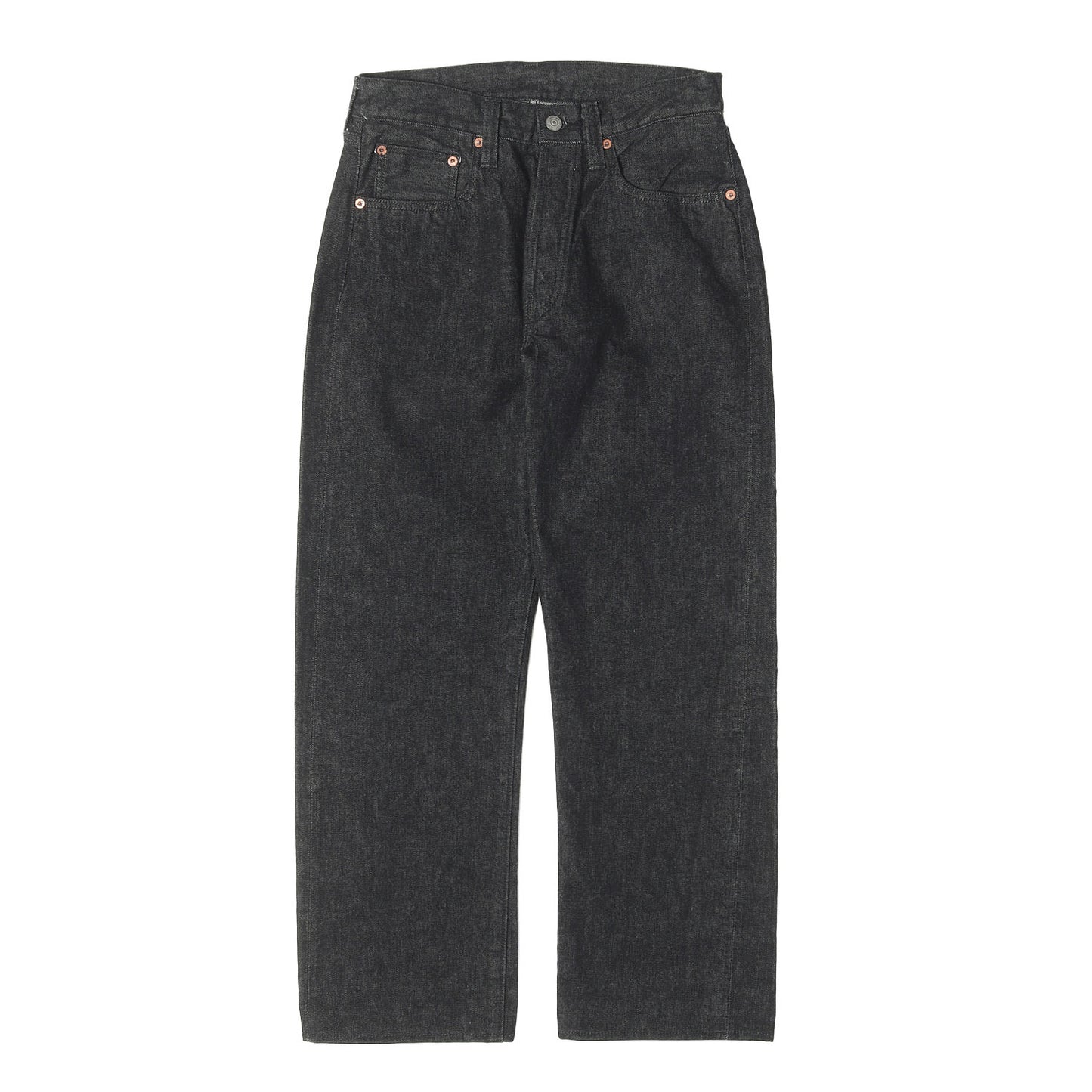 1947年モデル 5ポケット ボタンフライ ブラック デニムパンツ (14.25oz. BLACK DENIM 1947 MODEL)