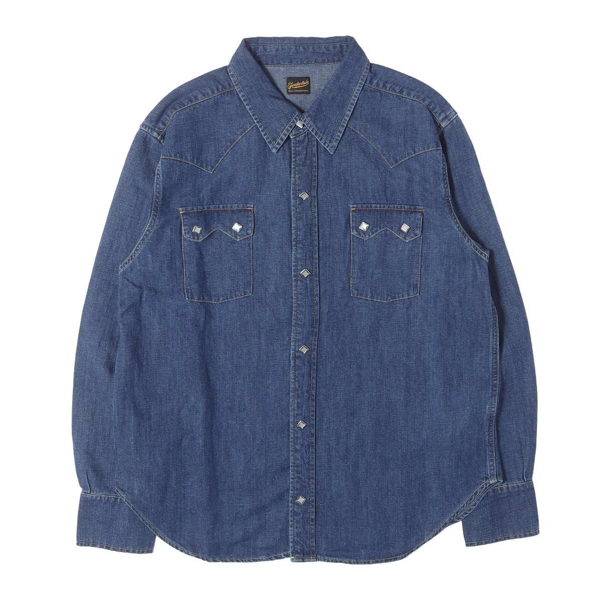 ヴィンテージ加工 ウエスタン デニムシャツ(T-WESTERN DENIM SHIRTS)