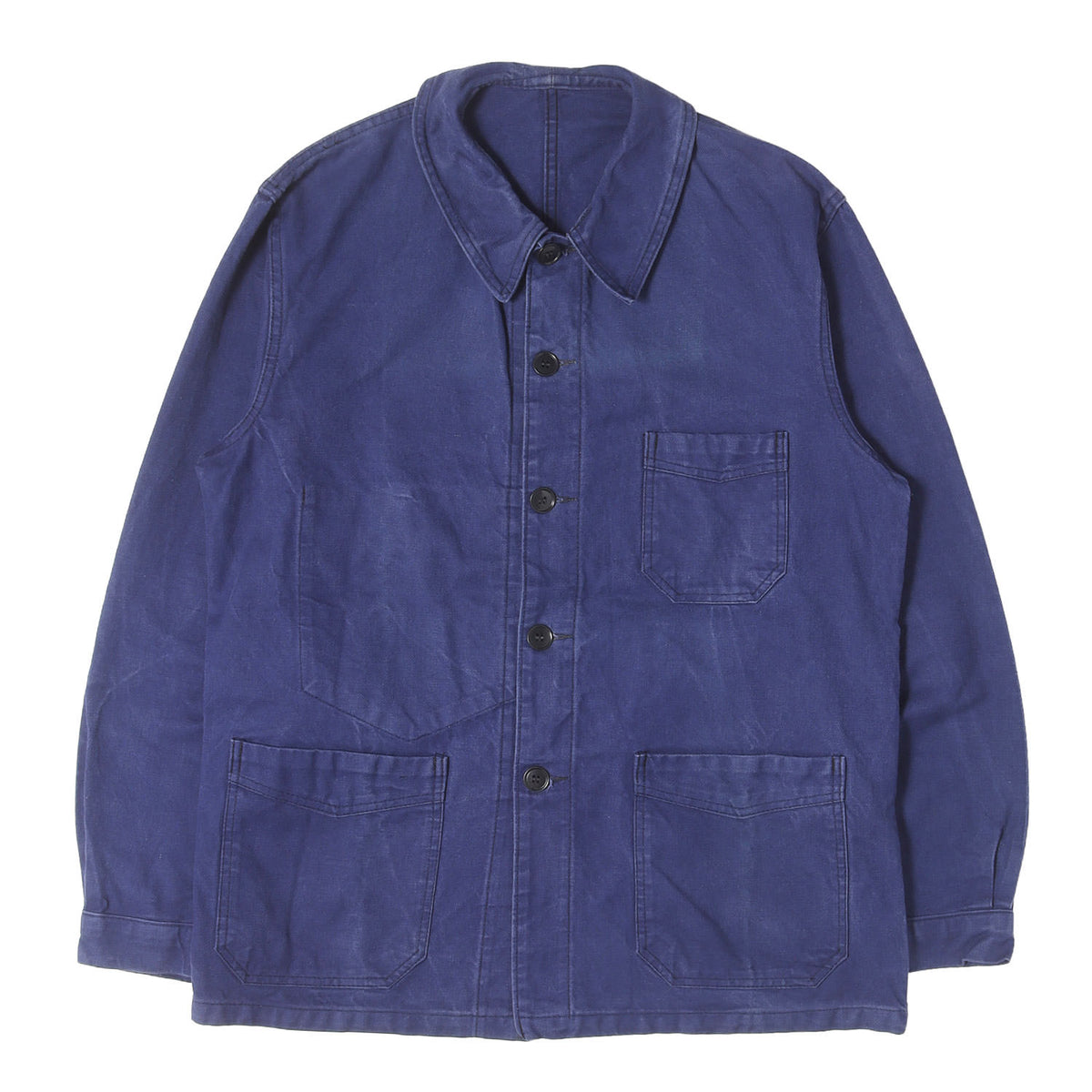 [Goodコンディション] 40s - 50s Vポケット コットンツイル ワークジャケット / フランス製 BEAU-FORT