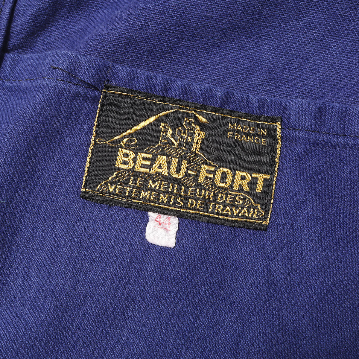 [Goodコンディション] 40s - 50s Vポケット コットンツイル ワークジャケット / フランス製 BEAU-FORT