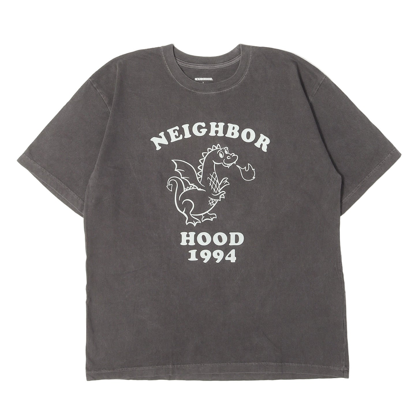 24AW ピグメントダイ加工 フロッキープリント Tシャツ(NH.TEE SS-18)