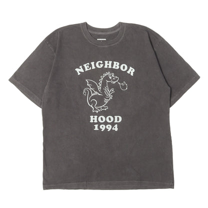 24AW ピグメントダイ加工 フロッキープリント Tシャツ(NH.TEE SS-18)