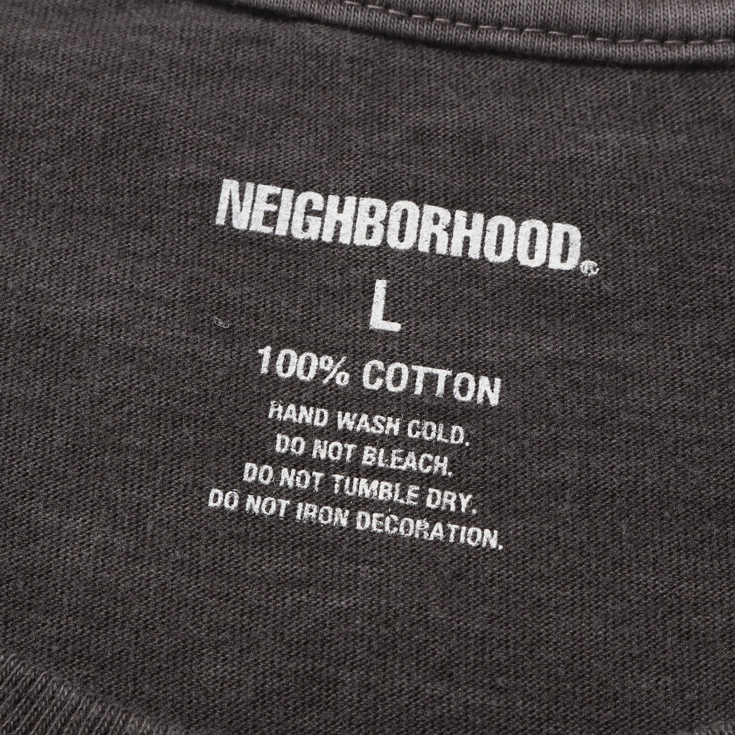 24AW ピグメントダイ加工 フロッキープリント Tシャツ(NH.TEE SS-18)
