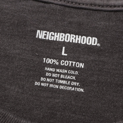 24AW ピグメントダイ加工 フロッキープリント Tシャツ(NH.TEE SS-18)