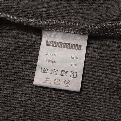 24AW ピグメントダイ加工 フロッキープリント Tシャツ(NH.TEE SS-18)
