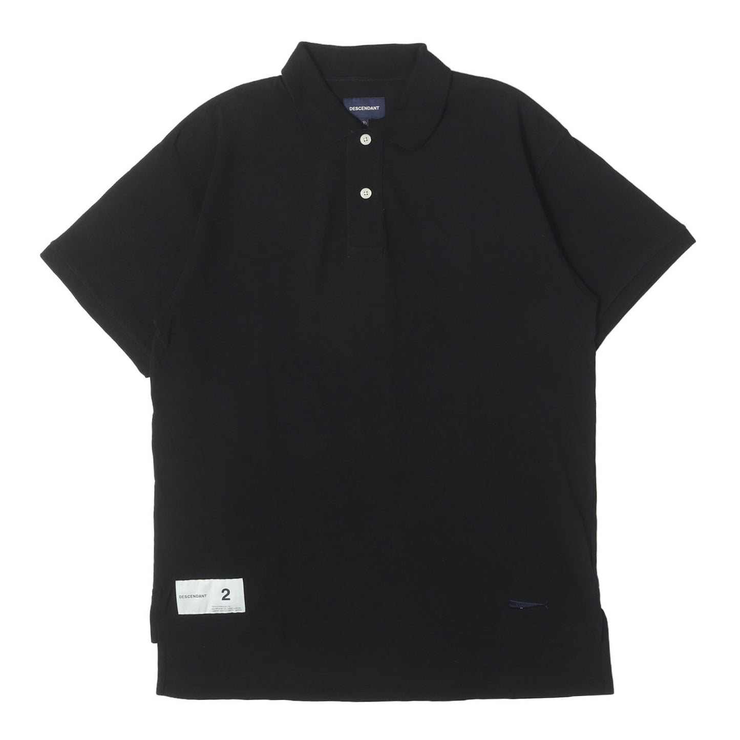20SS ワンポイント刺繍 オーバーサイズ 鹿の子 ポロシャツ(CACHALOT POLO SS FULL SIZE)