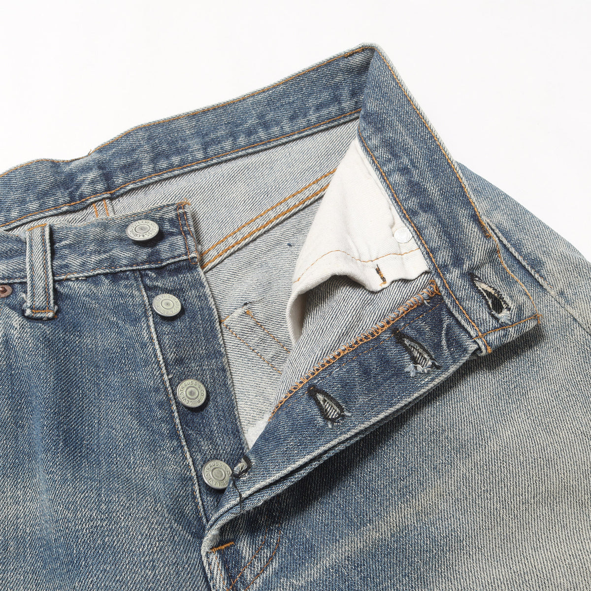 [雰囲気抜群] 70s 501 66前期 デニムパンツ / USA製 ボタン裏刻印6