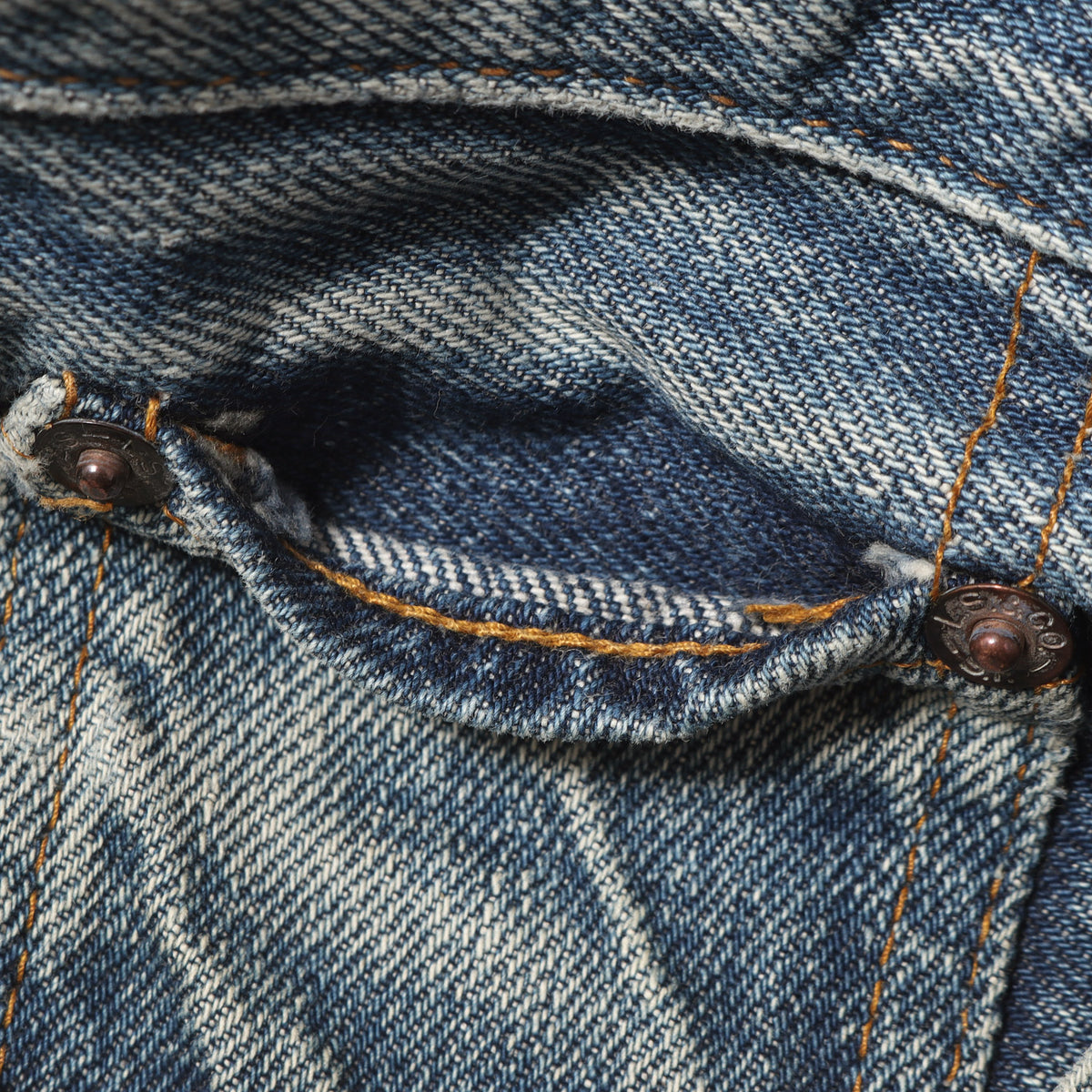 [雰囲気抜群] 70s 501 66前期 デニムパンツ / USA製 ボタン裏刻印6