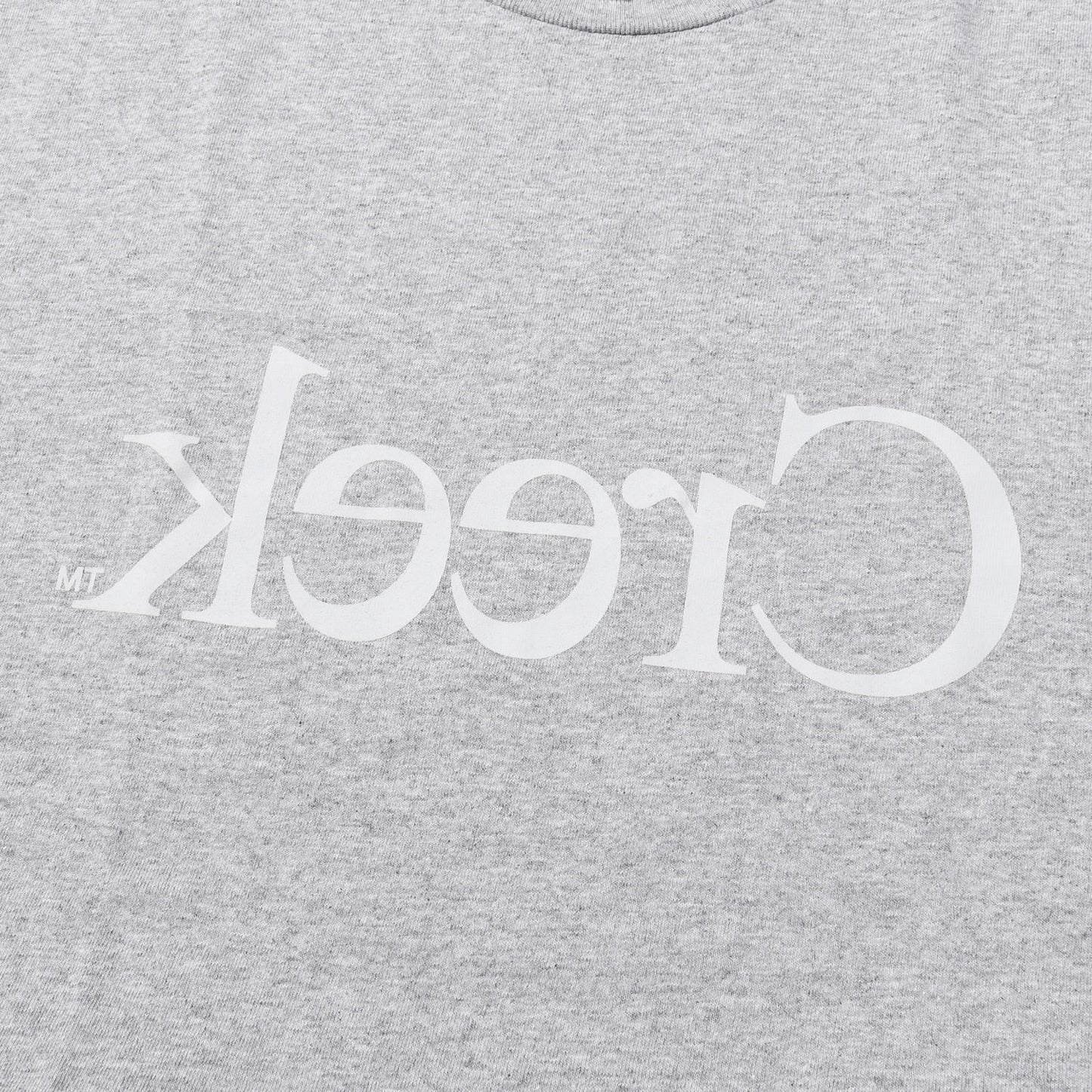 反転ブランドロゴ クルーネック Tシャツ