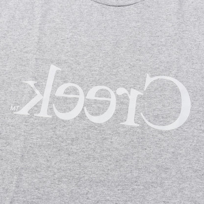 反転ブランドロゴ クルーネック Tシャツ