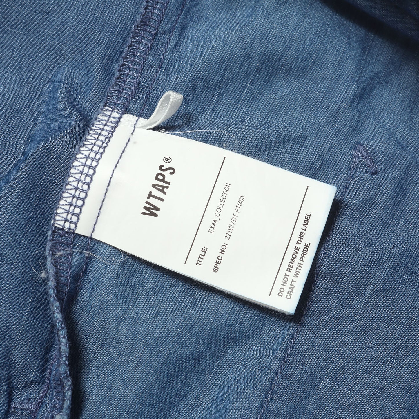 22SS リップストップ デニム イージー パンツ(SEAGULL 03 TROUSERS NYCO. RIPSTOP. DENIM)