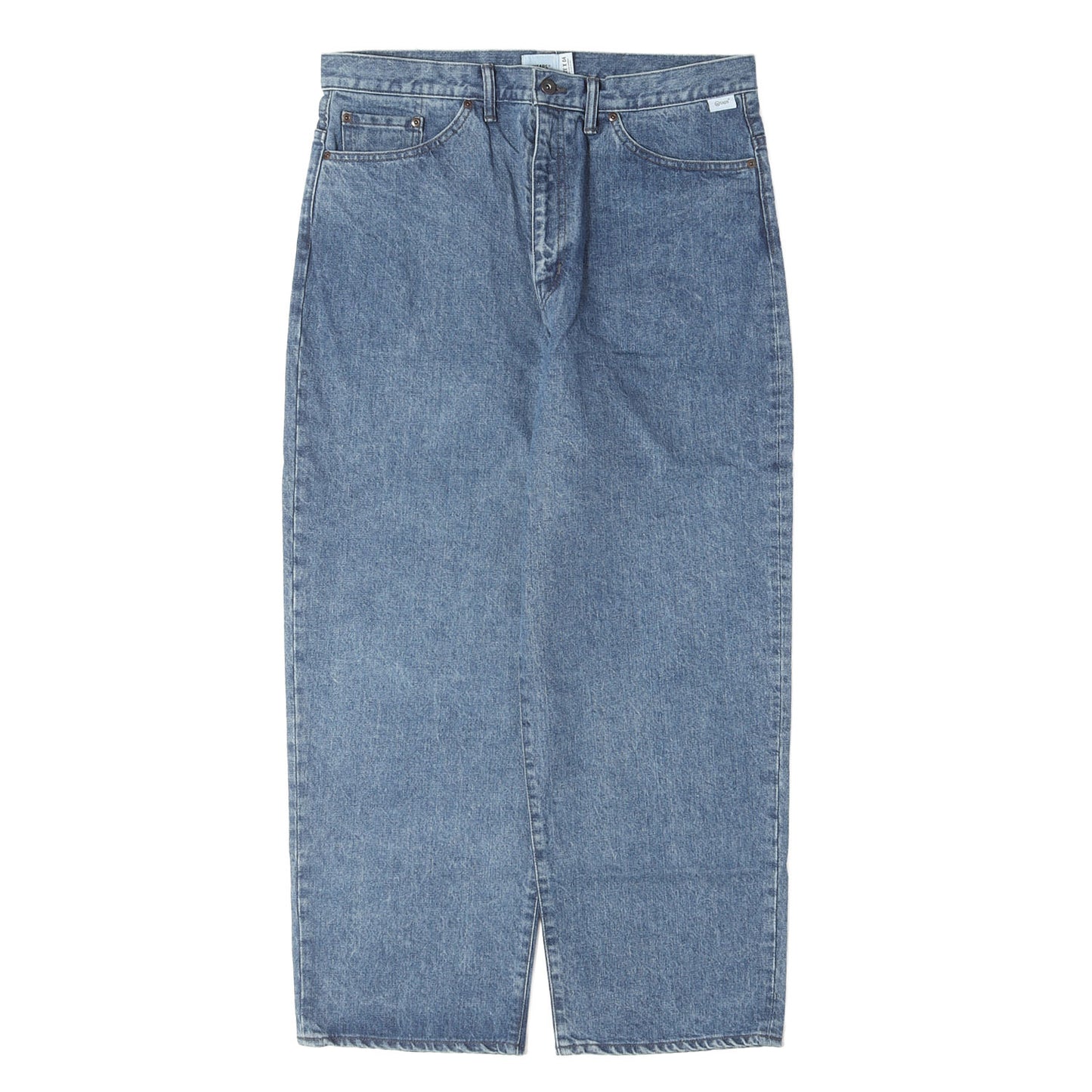 25AW ストーンバイオブリーチ加工 ワイド デニムパンツ(BLUES STRAIGHT / TROUSERS /COTTON. DENIM)