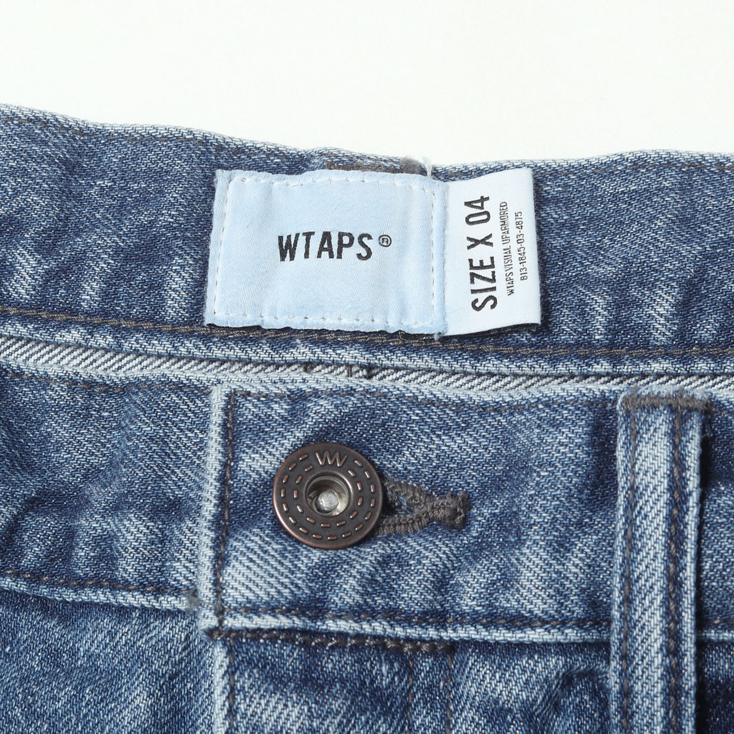 25AW ストーンバイオブリーチ加工 ワイド デニムパンツ(BLUES STRAIGHT / TROUSERS /COTTON. DENIM)