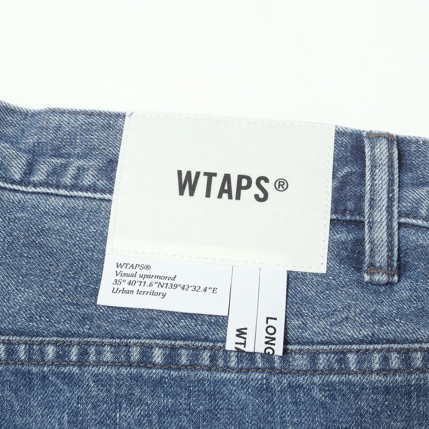 25AW ストーンバイオブリーチ加工 ワイド デニムパンツ(BLUES STRAIGHT / TROUSERS /COTTON. DENIM)