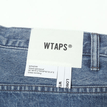 25AW ストーンバイオブリーチ加工 ワイド デニムパンツ(BLUES STRAIGHT / TROUSERS /COTTON. DENIM)