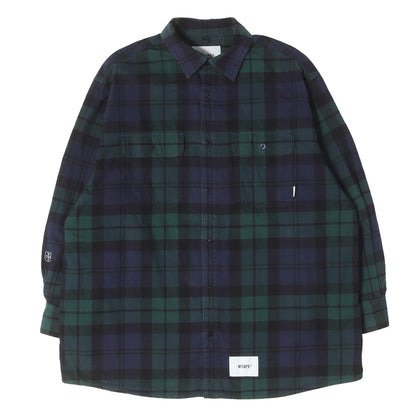 22AW オーバーサイズ ブラックウォッチ フランネルシャツ(DECK / LS / COTTON. FLANNEL. TEXTILE)