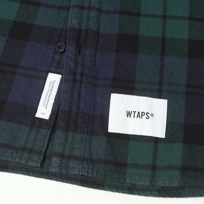 22AW オーバーサイズ ブラックウォッチ フランネルシャツ(DECK / LS / COTTON. FLANNEL. TEXTILE)