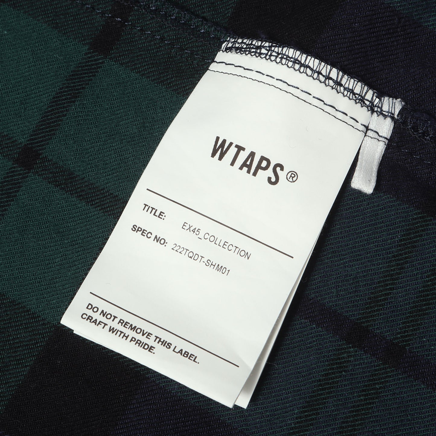 22AW オーバーサイズ ブラックウォッチ フランネルシャツ(DECK / LS / COTTON. FLANNEL. TEXTILE)