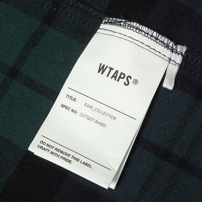 22AW オーバーサイズ ブラックウォッチ フランネルシャツ(DECK / LS / COTTON. FLANNEL. TEXTILE)