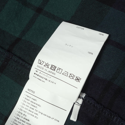 22AW オーバーサイズ ブラックウォッチ フランネルシャツ(DECK / LS / COTTON. FLANNEL. TEXTILE)