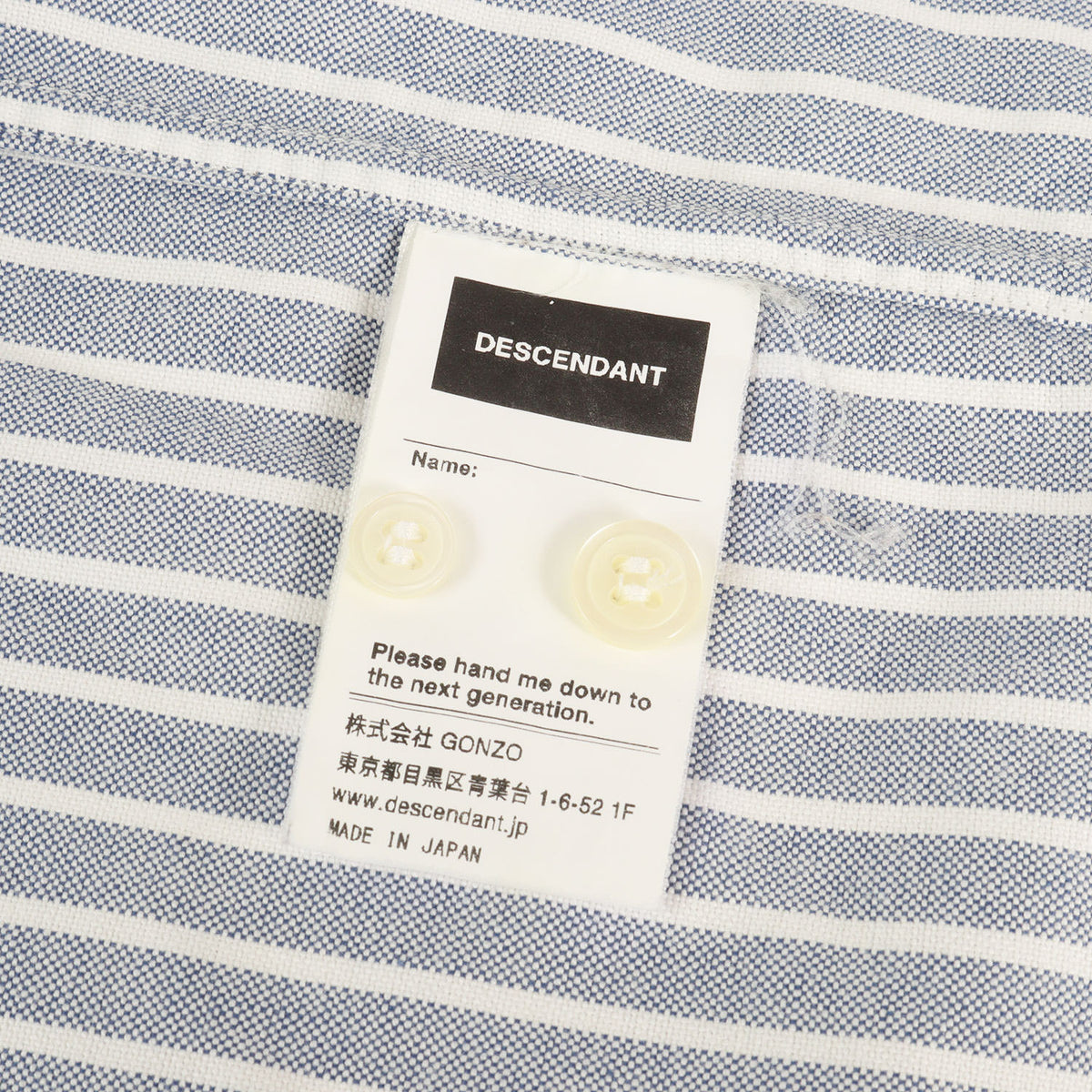 ストライプ オックスフォード ボタンダウンシャツ(KENNEDY'S B.D LS SHIRT)