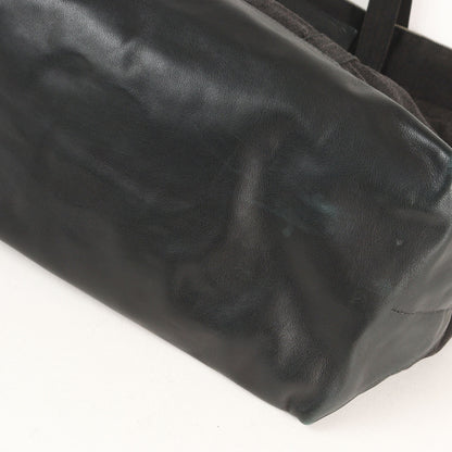 ×UNITED ARROWS 25周年記念 250個限定 CHクロスパッチ レザー コンビ デニム トートバッグ