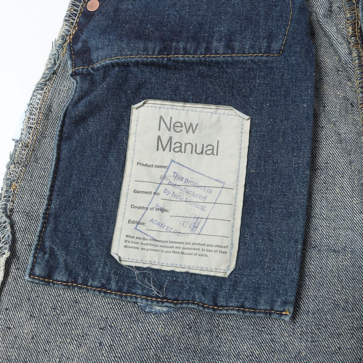 26SS Adam et Rope別注 ダメージ加工 デニムパンツ(#002 1942 LV JEANS)