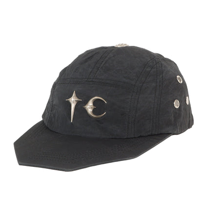 25SS ロゴプレート付き ナイロンキャップ(Scarred Bio Army Cap)