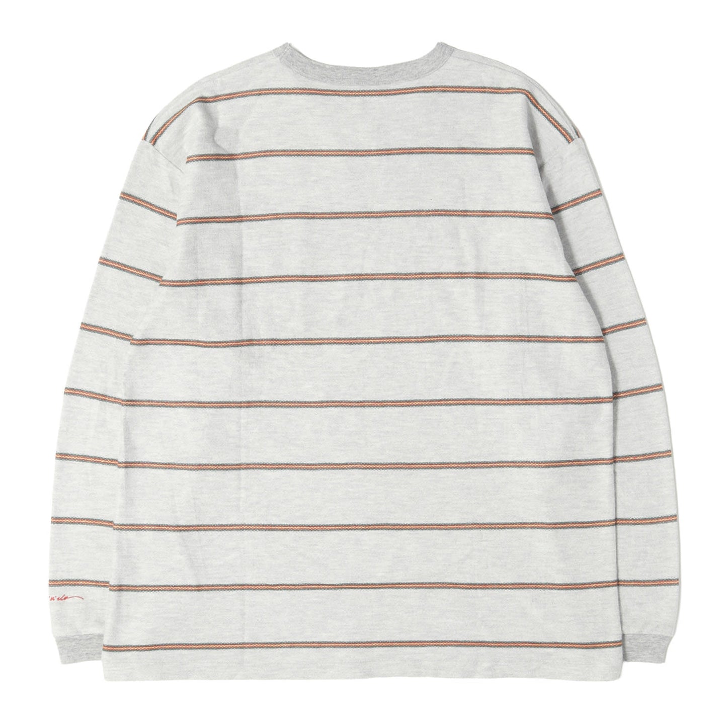 22SS ジャガードボーダー ロングスリーブ ヘビー ポケット Tシャツ(DUBWISE CREW NECK T-SHIRT L/S )