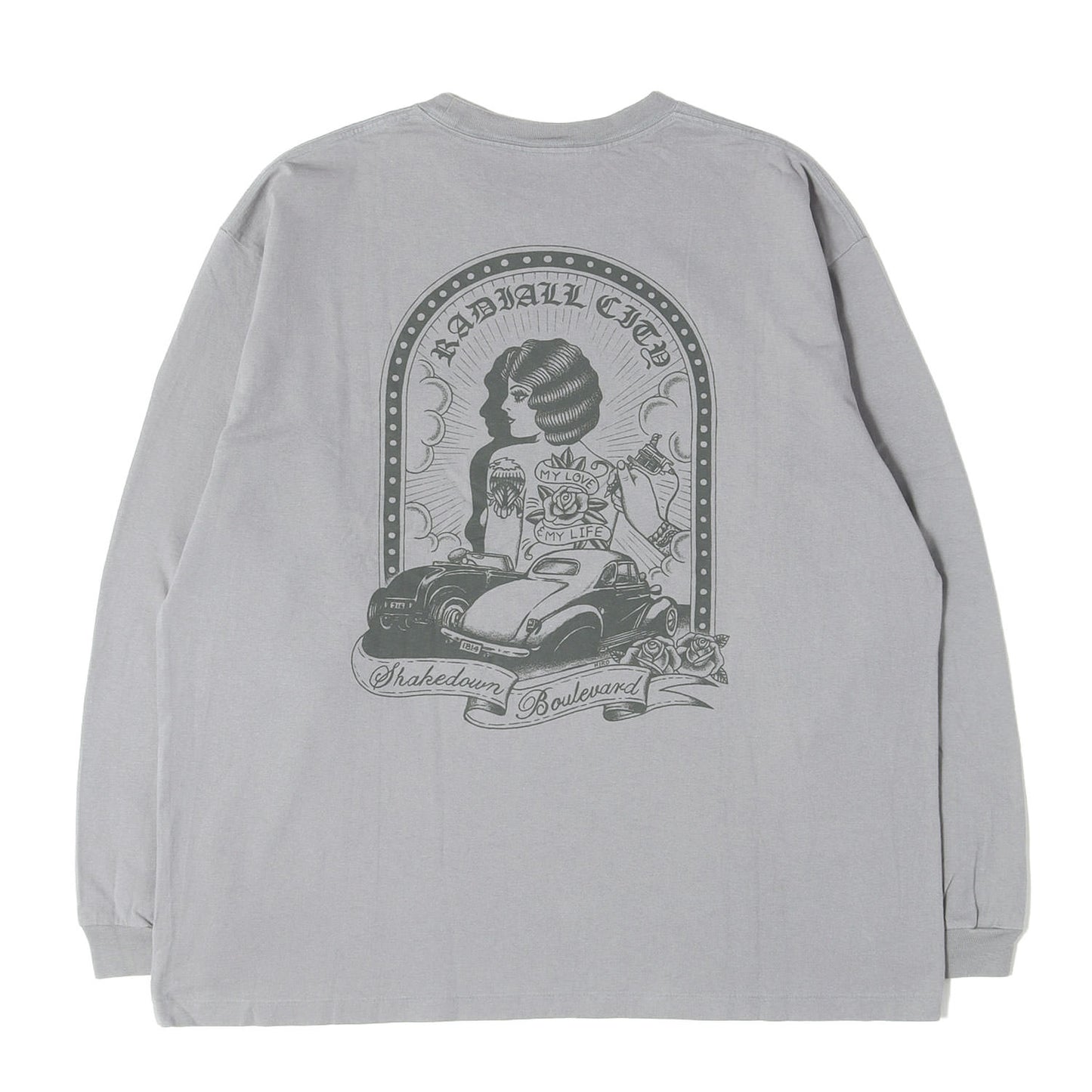 24AW グラフィック ロングスリーブ ポケット Tシャツ (SHAKEDOWN BOULEVARD CREW NECK T-SHIRT L/S)