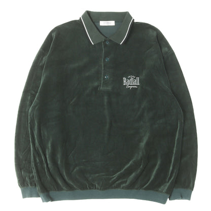 23AW Low-Low ベロア ロングスリーブ ポロシャツ