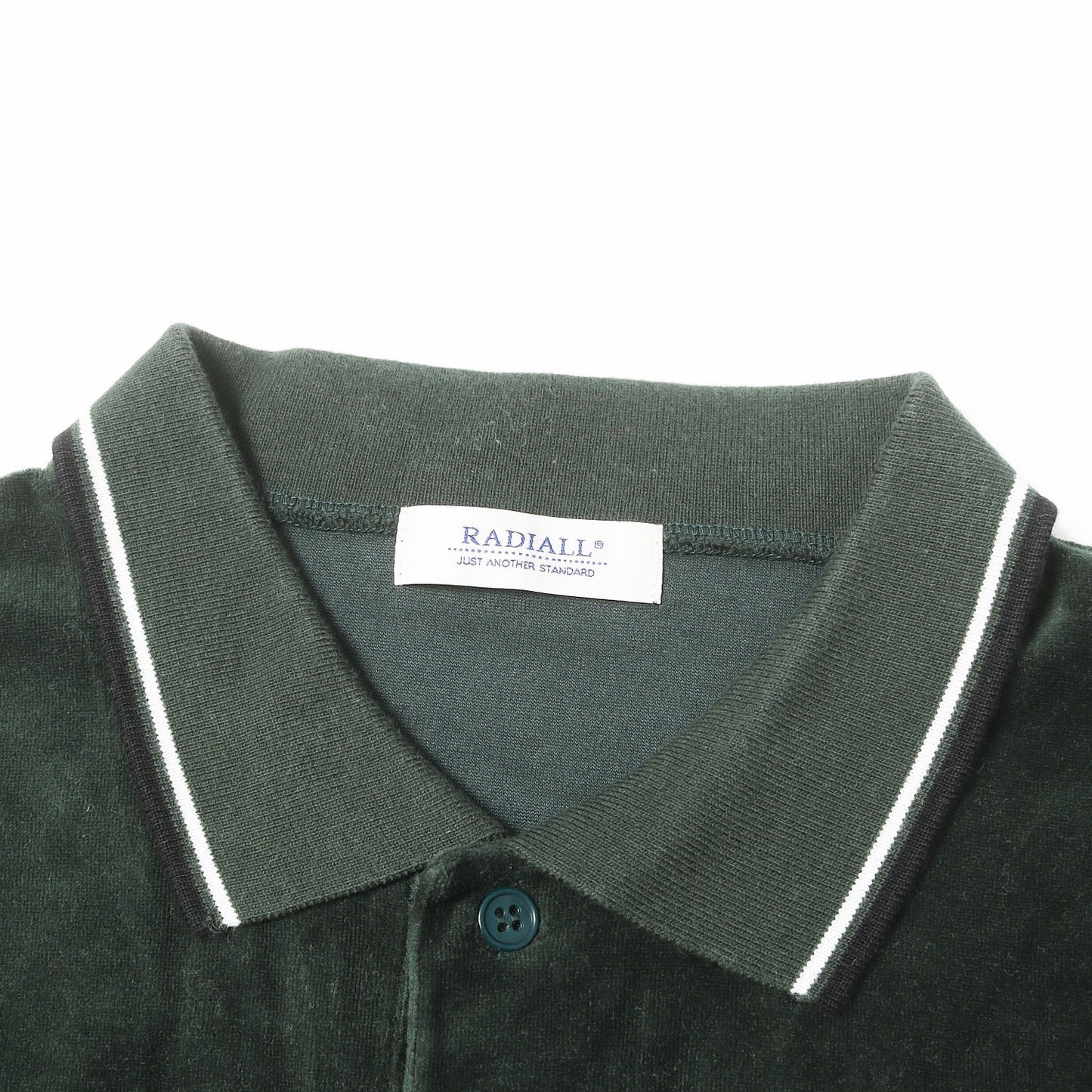 23AW Low-Low ベロア ロングスリーブ ポロシャツ