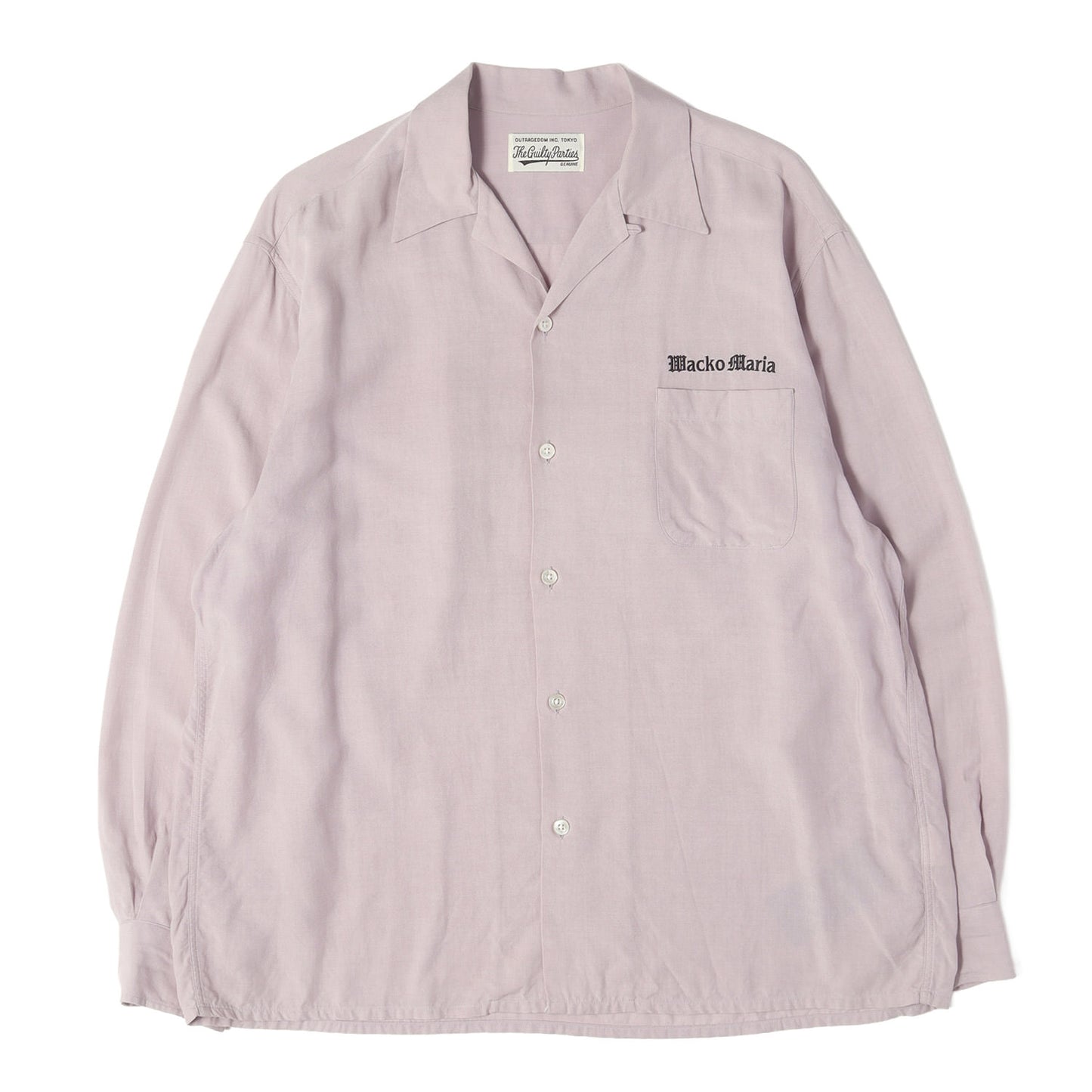 23AW ブランドロゴ刺繍 オープンカラー シャツ(50'S OPEN COLLAR SHIRT)